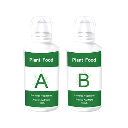 2Pcs/Box General Hydroponic Nutrient Liquid a and B Fertilizer Solution Kit for Growing Plant Flowers Food Vegetable Fruit 200ML